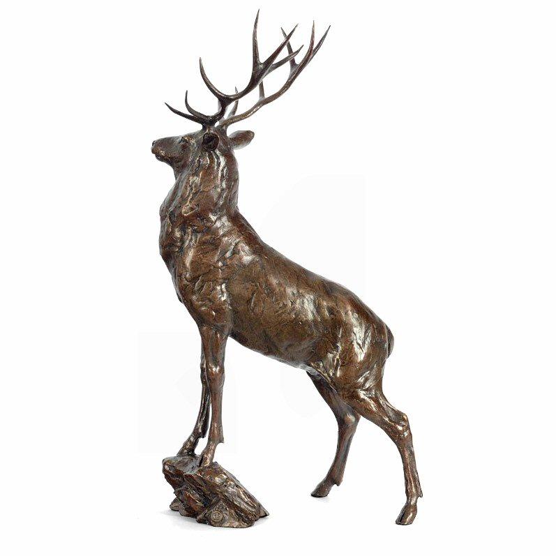 Monarch - Bronze Stag Sculpture by Michael Simpson - DeMontfort