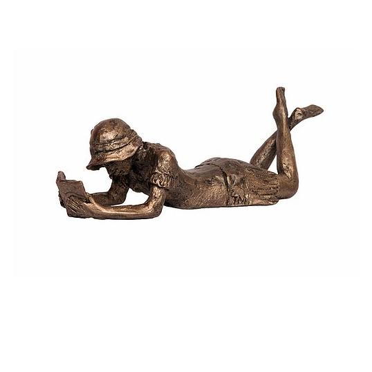 Virginia - Girl Reading - Bronze Sculpture - Thomas Meadows TM074
