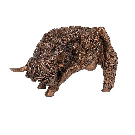 Donald Highland Bull - MINIMA Bronze Sculpture Veronica Ballan VBM013