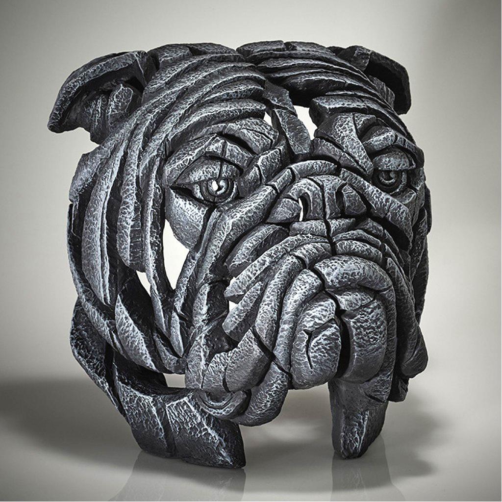 Bulldog Bust - Earl grey - EDGE Sculpture EDB13GY