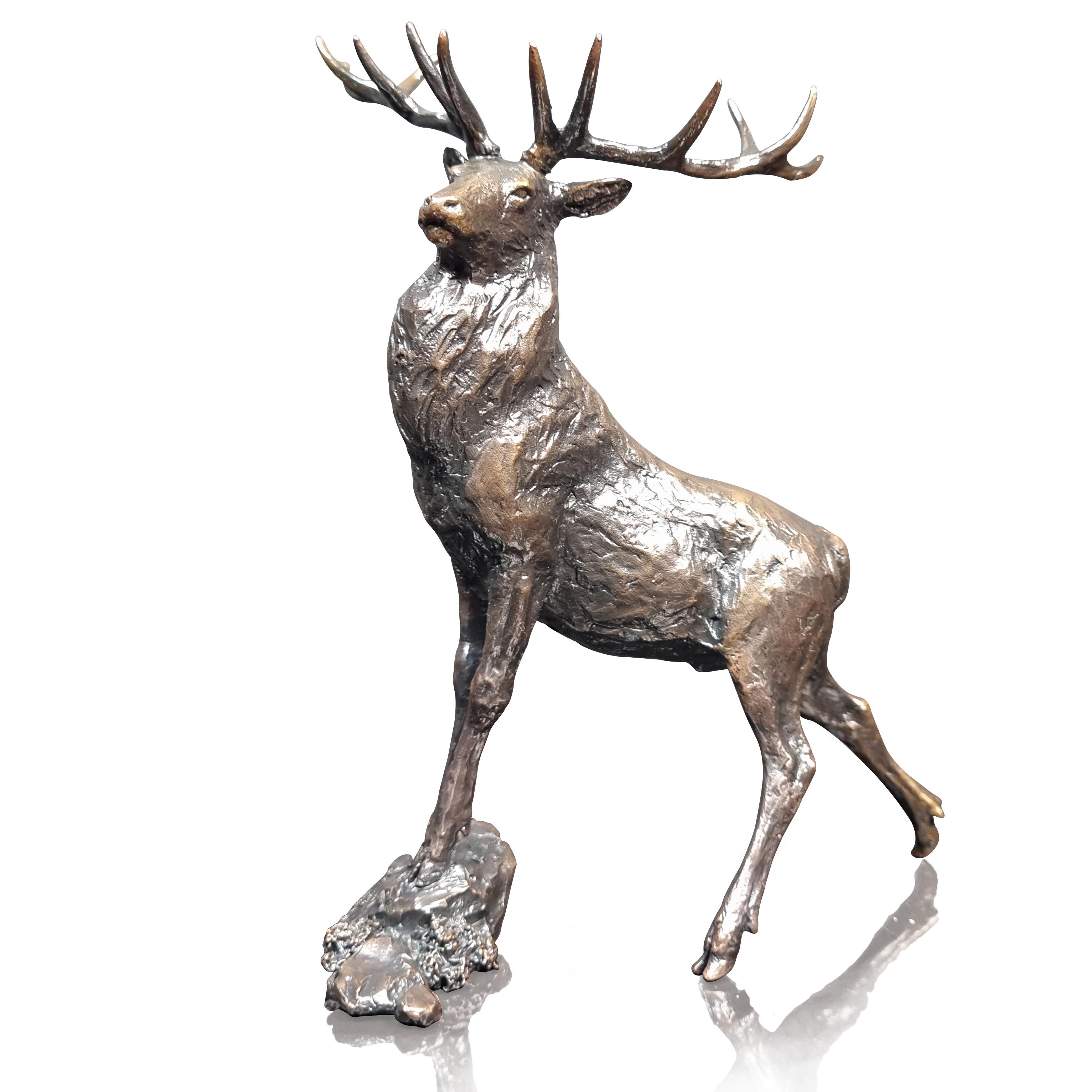 Highland Prince - Michael Simpson - Solid Bronze Stag Sculpture - 1148