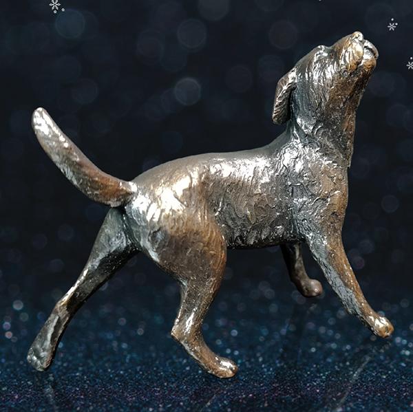 Border Terrier - Bronze Dog Sculpture - Michael Simpson - small 1157