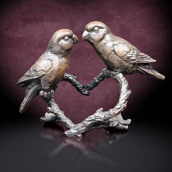 LIMITED EDITION Bronze Sculpture - Lovebirds – Ginger Rose