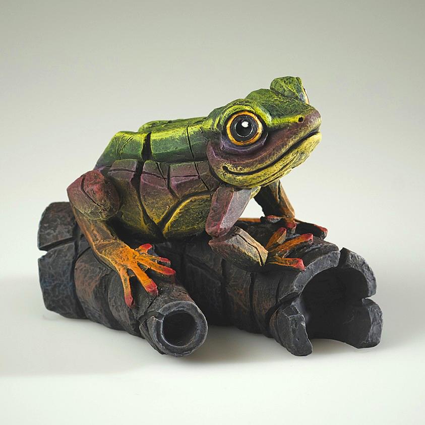 African Tree Frog - Rainbow Green - EDGE Sculpture ED43RG Matt Buckley