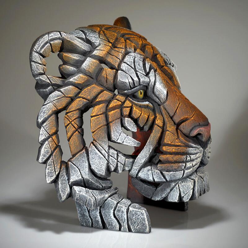 Tiger Bust - EDGE Sculpture EDB31 by Matt Buckley