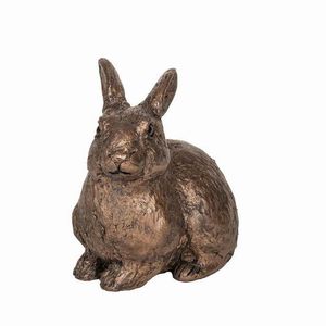 Rabbit Lying - Bronze Sculpture - Thomas Meadows TM078