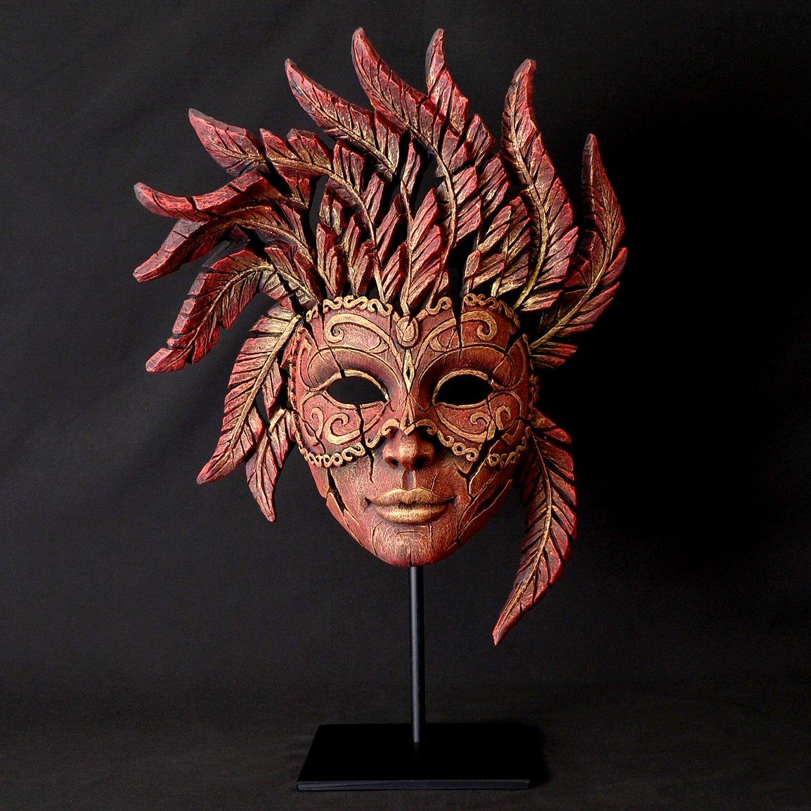 Venetian Carnival Mask - Red  EDM02R