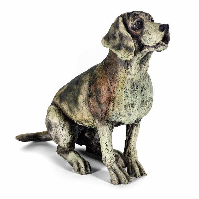 Paying Attention - Dog Sculpture - April Shepherd - DeMontfort SSHP012