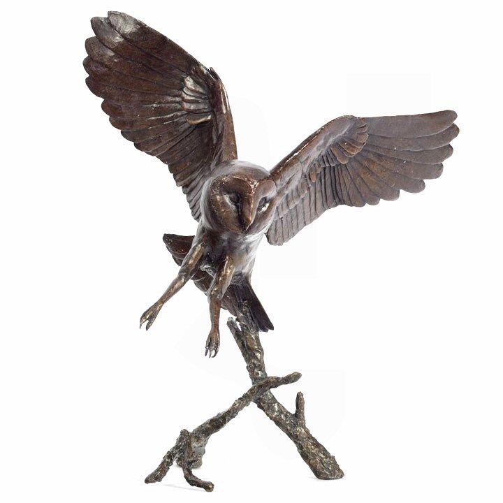 Nocture - Owl Sculpture by Michael Simpson - DeMontfort