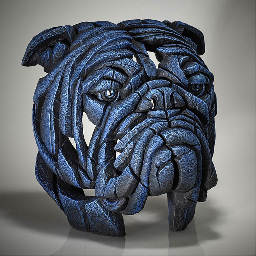 Bulldog Bust - Bobby Blue - EDGE Sculpture EDB13BL