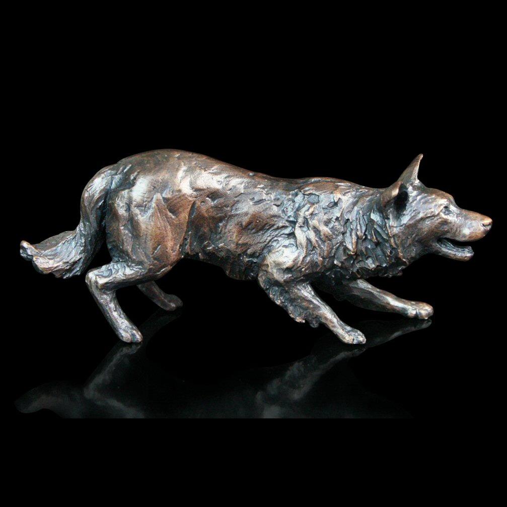 Border Collie by Michael Simpson - Bronze Dog Sculpture - 471