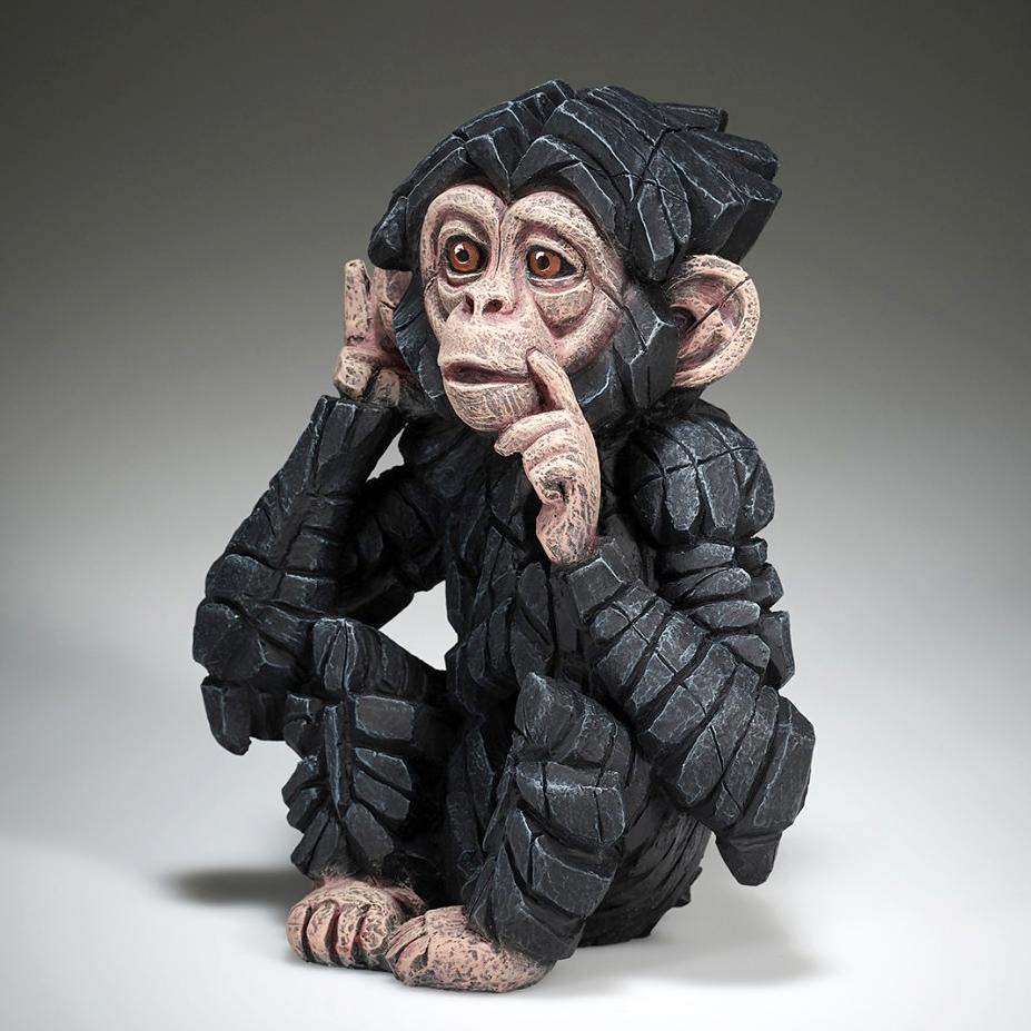 Baby Chimpanzee - Hear No Evil - EDGE Sculpture ED41 - Matt Buckley