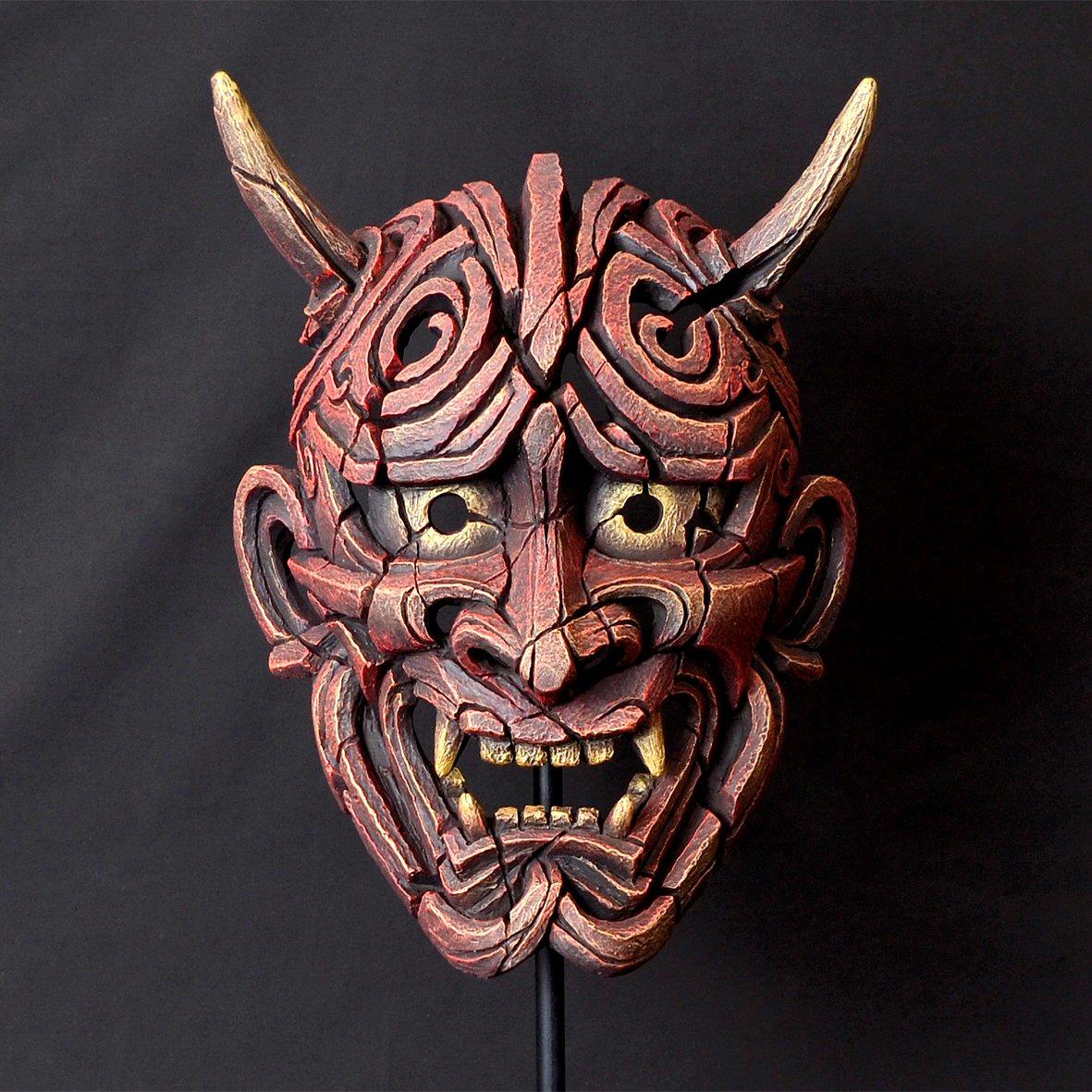 Japanese Hannya Mask - Red EDM01R EDGE by Matt Buckley