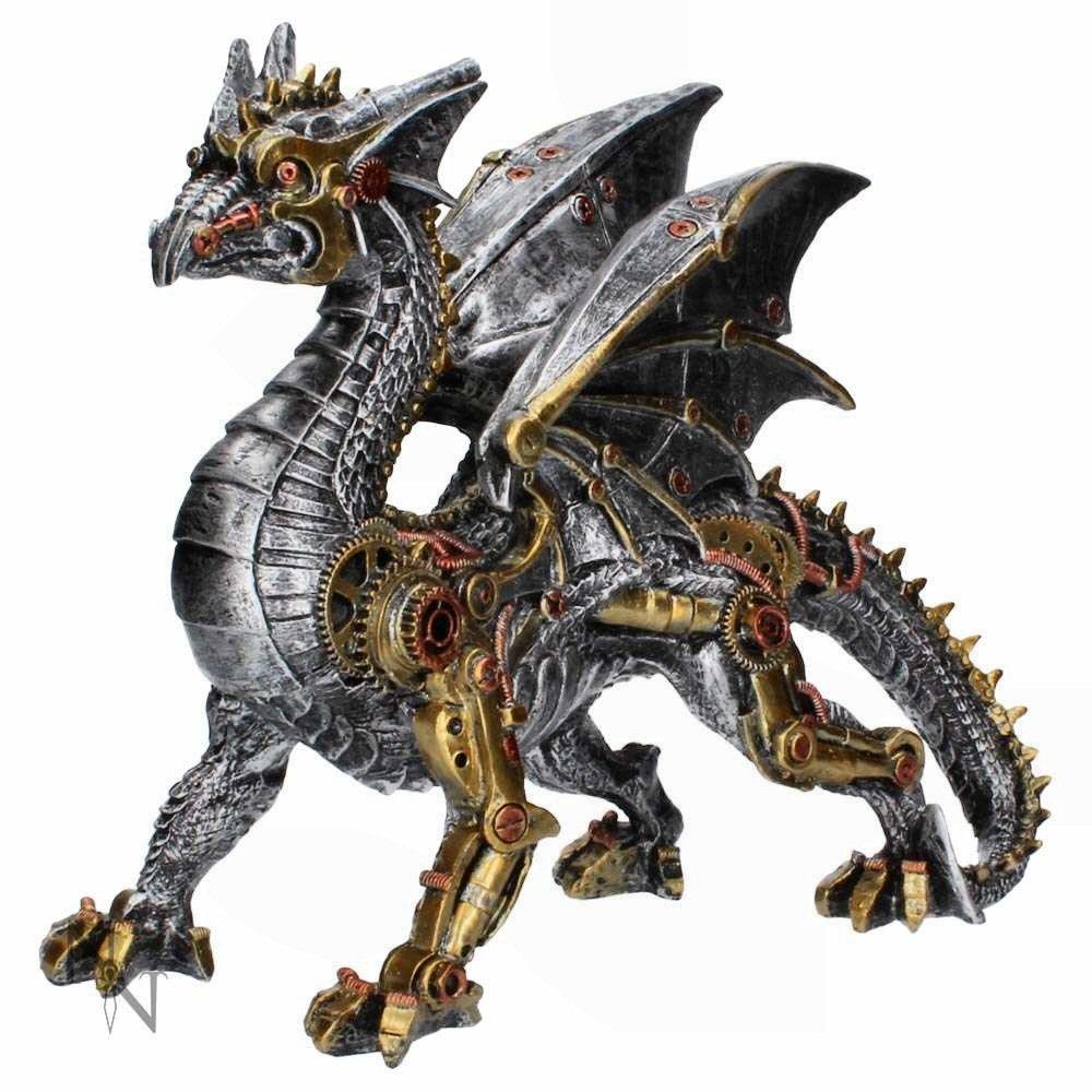 Dracus Machina (u2930h7) - steampunk dragon sculpture