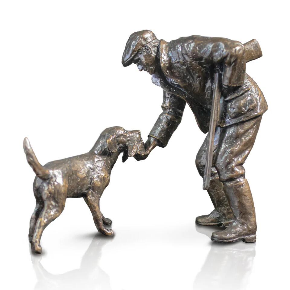 Safe Retrieve - Shooting Scene Bronze Sculpture - Michael Simpson 1219