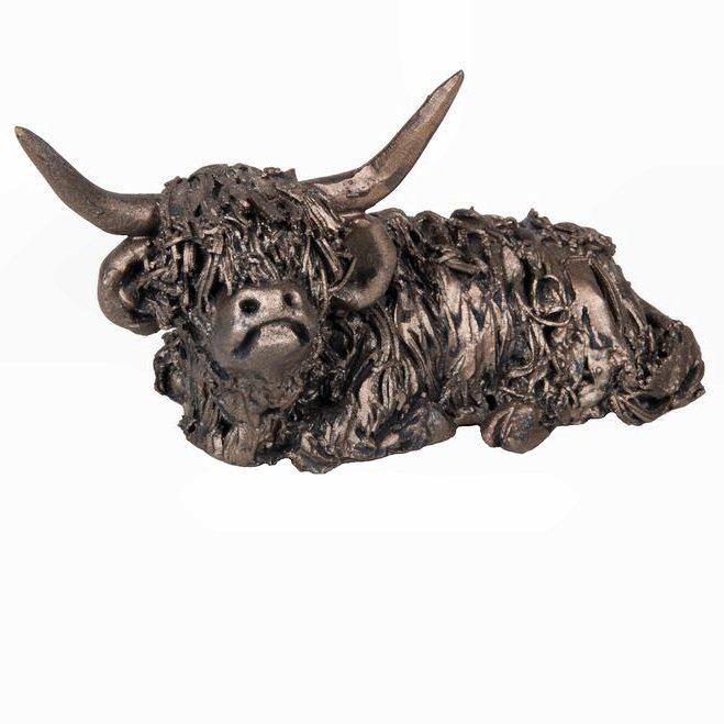 Dougal Highland Bull - MINIMA Bronze Sculpture Veronica Ballan VBM002