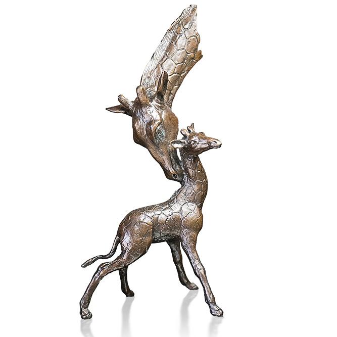 Giraffe and Calf by Keith Sherwin - Bronze Sculpture - 1124