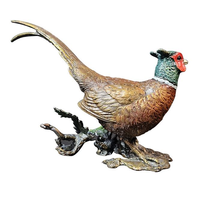 Pheasant with presentation box - Bronze Sculpture - Keith Sherwin 1164