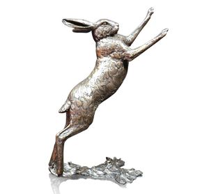 Hare Boxing Bronze Sculpture - Michael Simpson - Large 1161