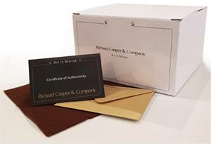 Richard Cooper bronzes - gift box and certificate.