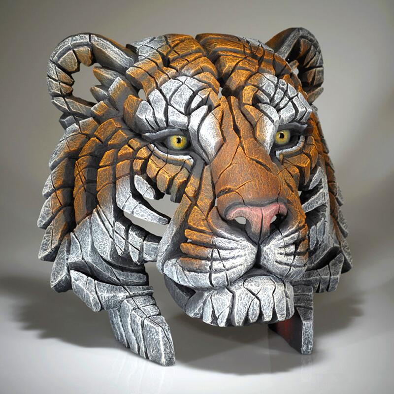 Tiger Bust - EDGE Sculpture EDB31 by Matt Buckley