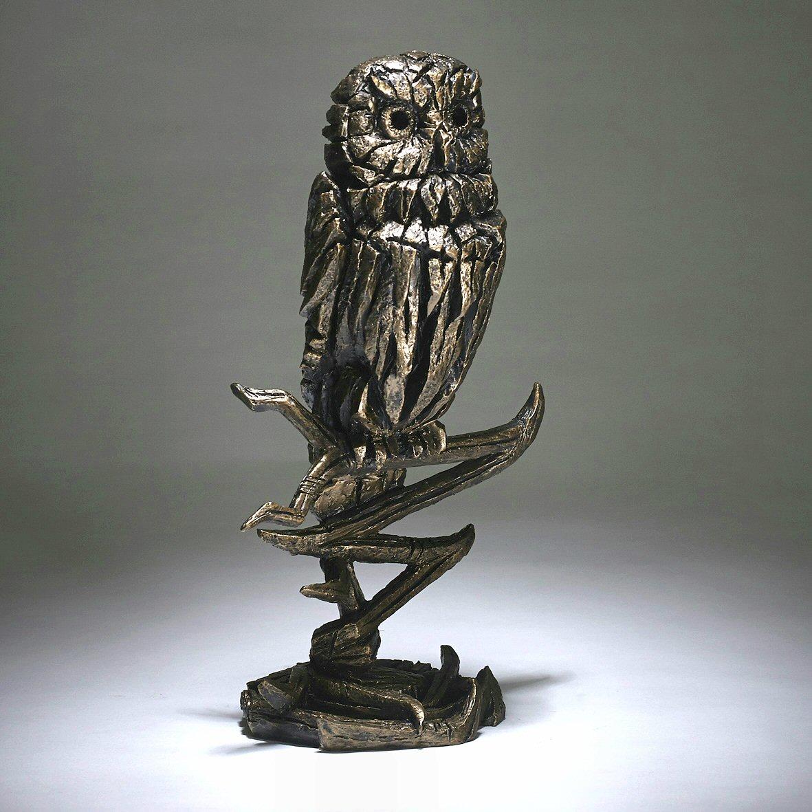 Owl - Gold ED06G EDGE sculpture by Matt Buckley