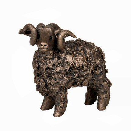 Swaledale Ram - MINIMA Bronze Sculpture - Veronica Ballan VBM005