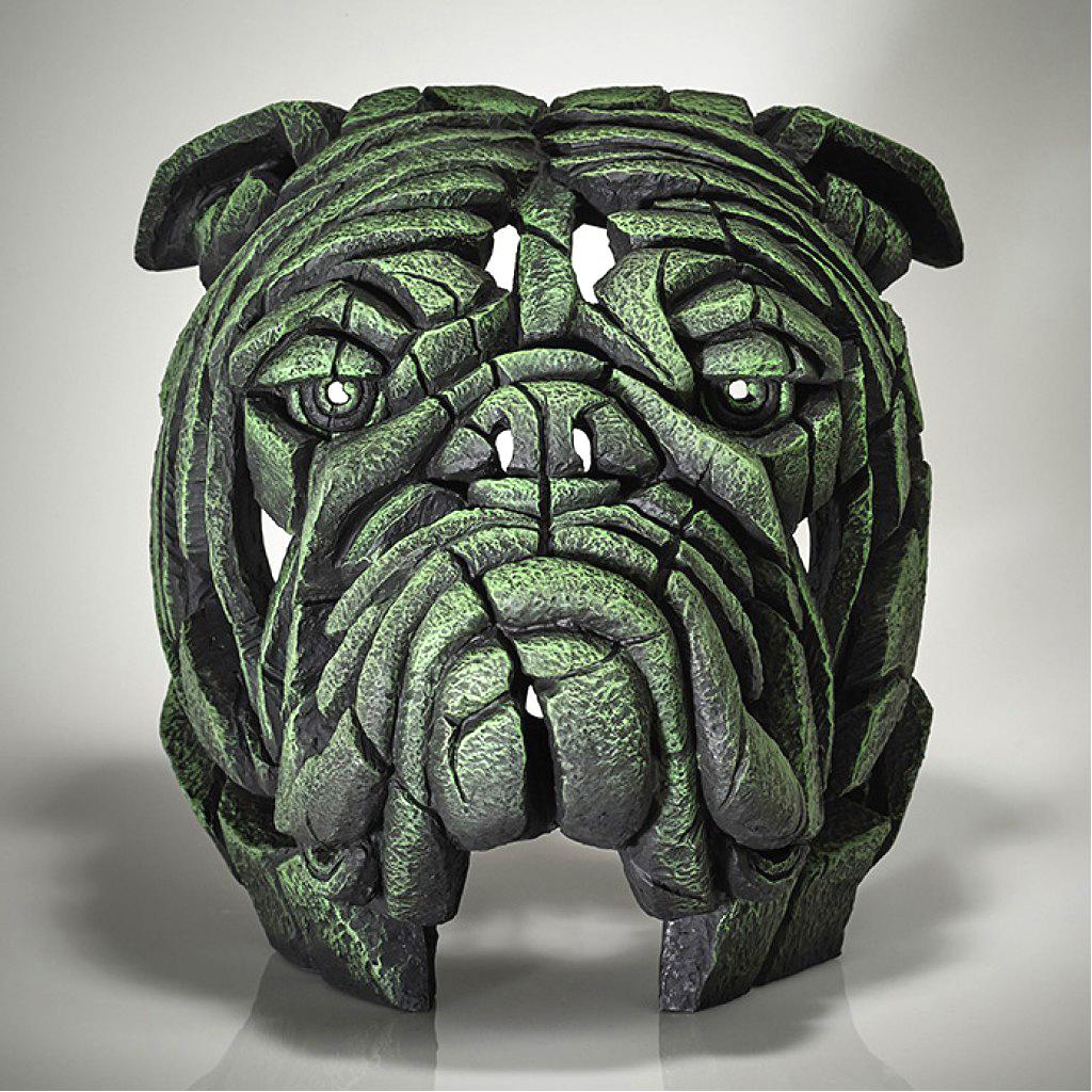 Bulldog Bust - Bowling Green - EDGE Sculpture EDB13GR