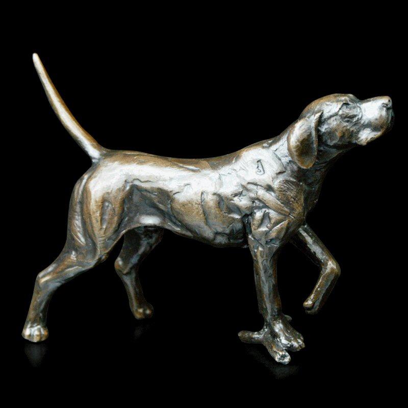 Pointer by Michael Simpson - Bronze Dog Sculpture - 366