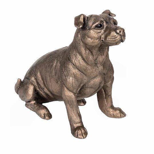 Bruce - Staffordshire Bull Terrier in Bronze - Harriet Dunn HD114