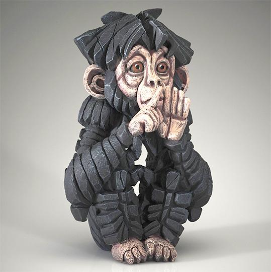Baby Chimpanzee - Speak No Evil - EDGE Sculpture ED45 - Matt Buckley