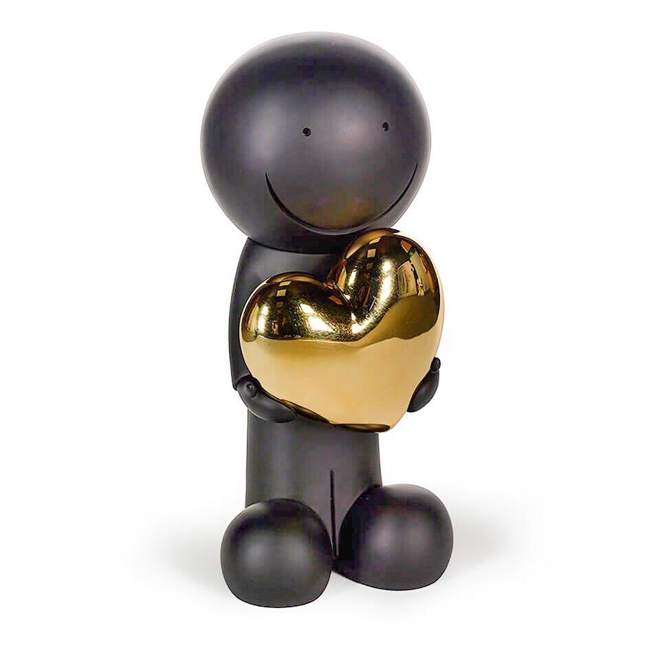 One Love - Black and Gold - Doug Hyde Sculpture - DeMontfort SHYD291