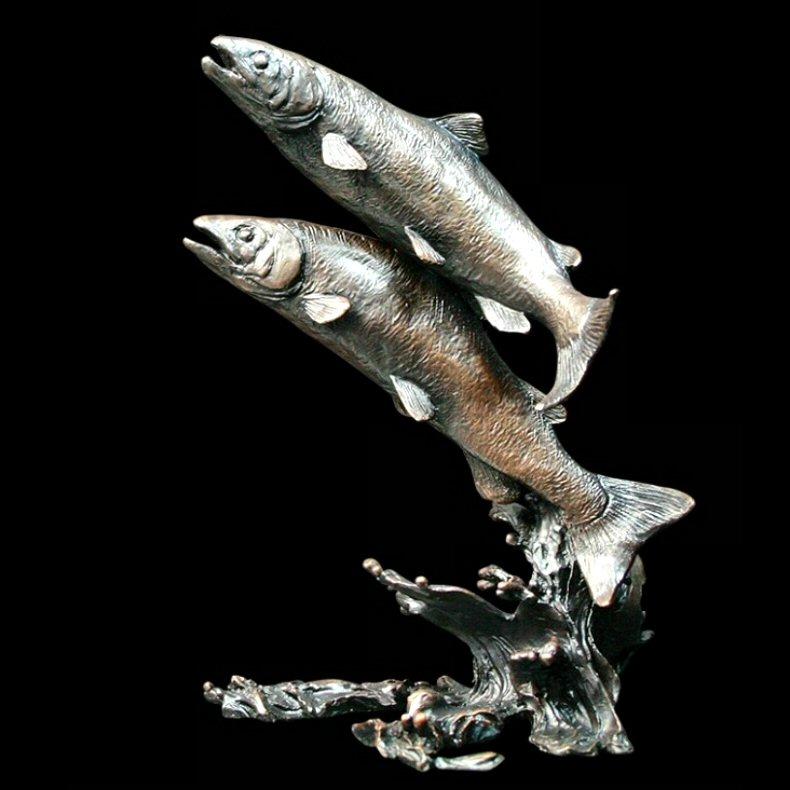 Salmon Pair (975) - by Keith Sherwin