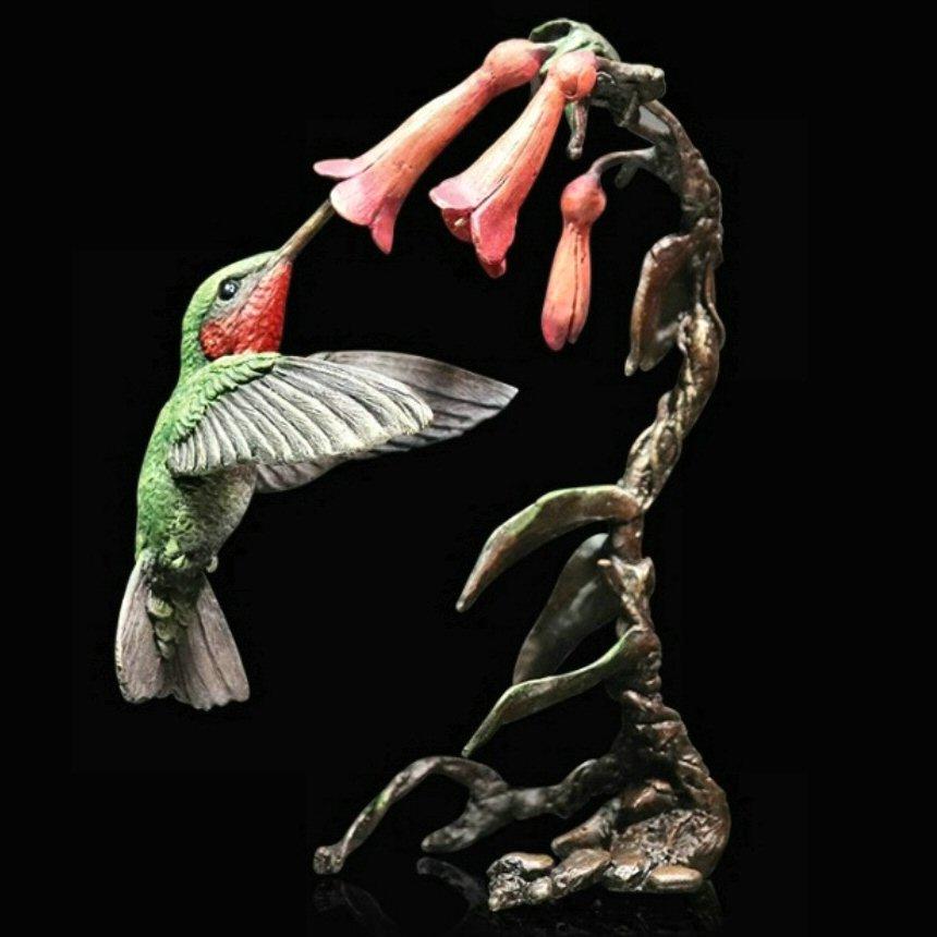 Hummingbird - Bronze Sculpture in Display Box - Keith Sherwin - 1081