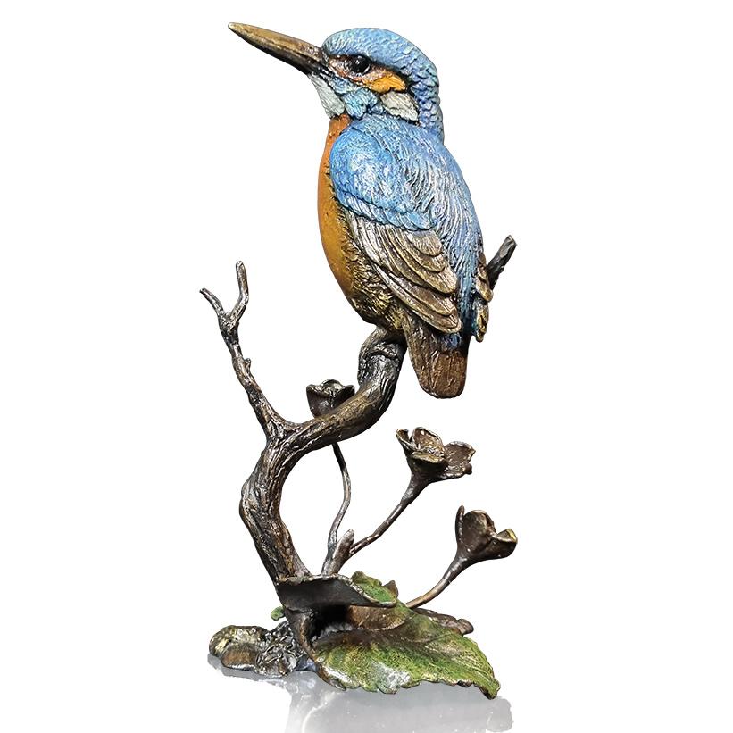 Kingfisher with Presentation Box - Bronze Sculpture Keith Sherwin 1162
