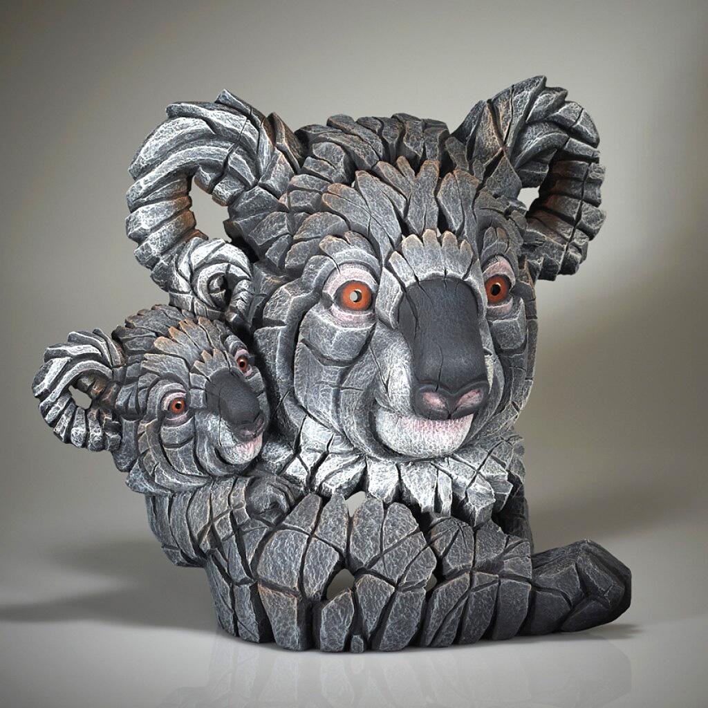 Koala and Joey Bust - EDGE Sculpture EDB32 by Matt Buckley