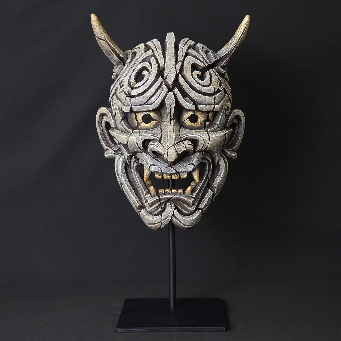 Japanese Hannya Mask - White EDM01W EDGE by Matt Buckley