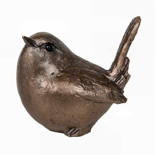 Garden Bird - MINIMA Bronze Sculpture - Thomas Meadows TMM005