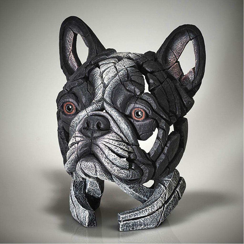 French Bulldog Bust - Pied - EDGE Sculpture EDB28P