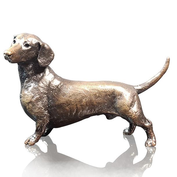 Dachshund Standing - Bronze Dog Sculpture - Michael Simpson 1149