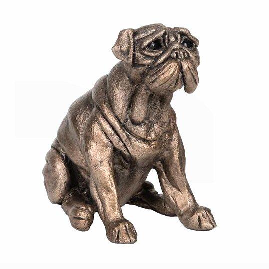 Arthur the Pug - MINIMA Bronze Dog Sculpture - Harriet Dunn HDM001