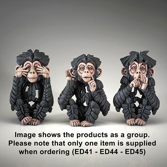 Baby Chimpanzee set ED41 ED44 ED45 - EDGE Sculpture - Matt Buckley
