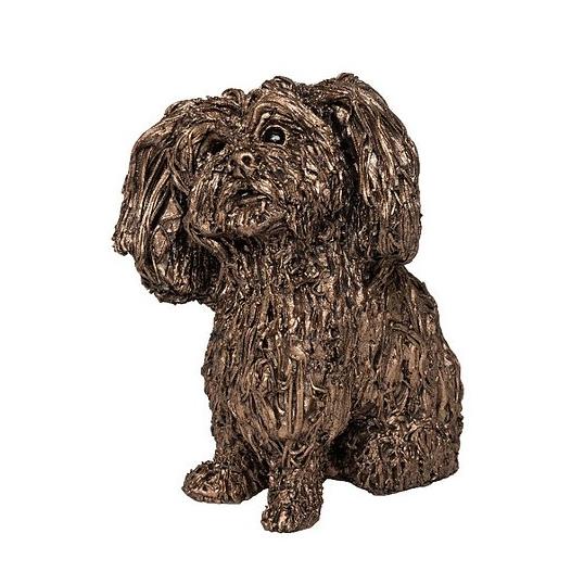 Sprout - Shiz Tzu Puppy - Bronze Dog Sculpture - Veronica Ballan VB084