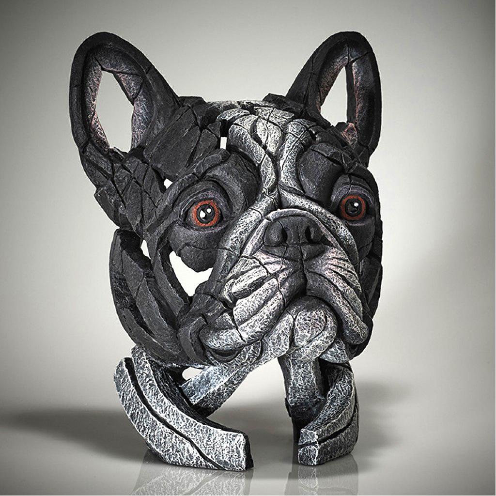 French Bulldog Bust - Pied - EDGE Sculpture EDB28P
