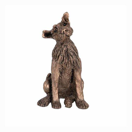 Eddie the Happy Terrier - MINIMA Bronze Sculpture Harriet Dunn HDM002