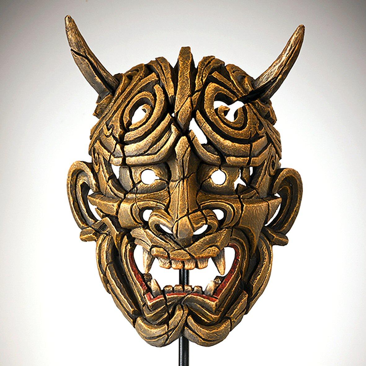 Japanese Hannya Mask - Netsuke Gold EDM01G EDGE by Matt Buckley