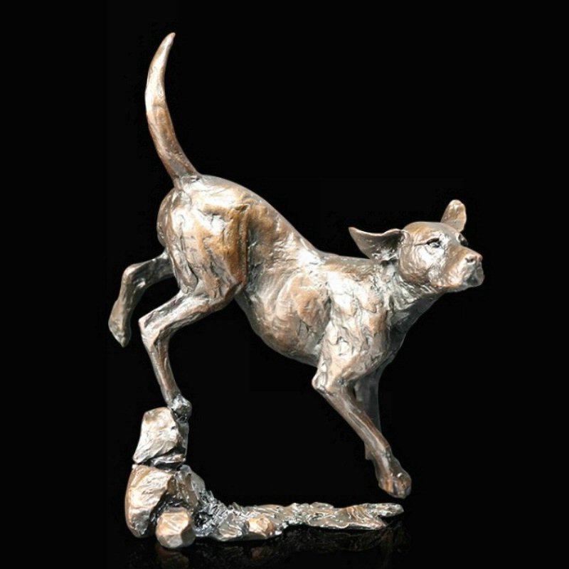 Foxhound - Bronze Dog Sculpture - Michael Simpson - 1050