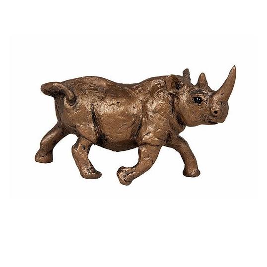 Rhino - MINIMA Bronze Sculpture - Thomas Meadows TMM010