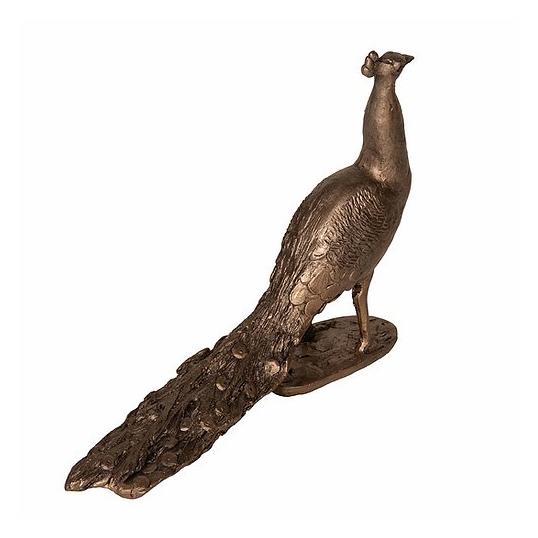 Peacock - Bronze Sculpture - Thomas Meadows TM069