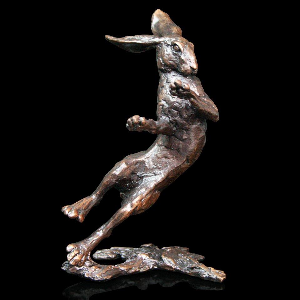 Hare Boxing by Michael Simpson - Solid Bronze Sculpture - Small 460